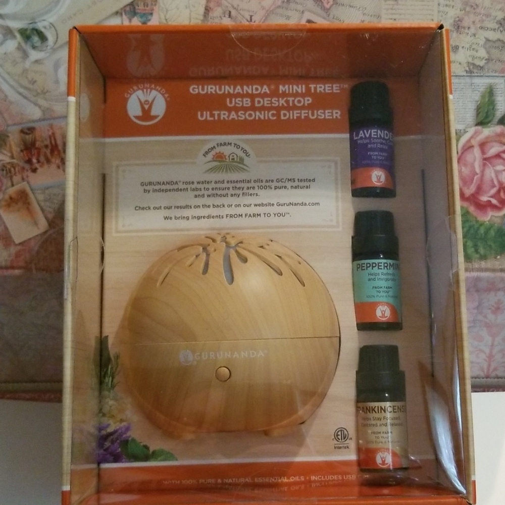 Ultrasonic USB Diffuser-Aromatherapy-Cord included